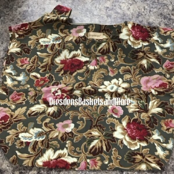 Large Grocrey Tote Longaberger Majolica Garden Bag