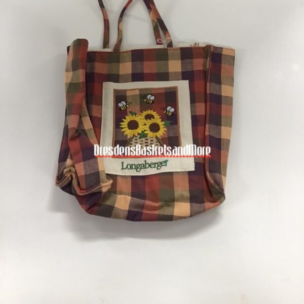 Longaberger Tote with Bees and Sunflowers