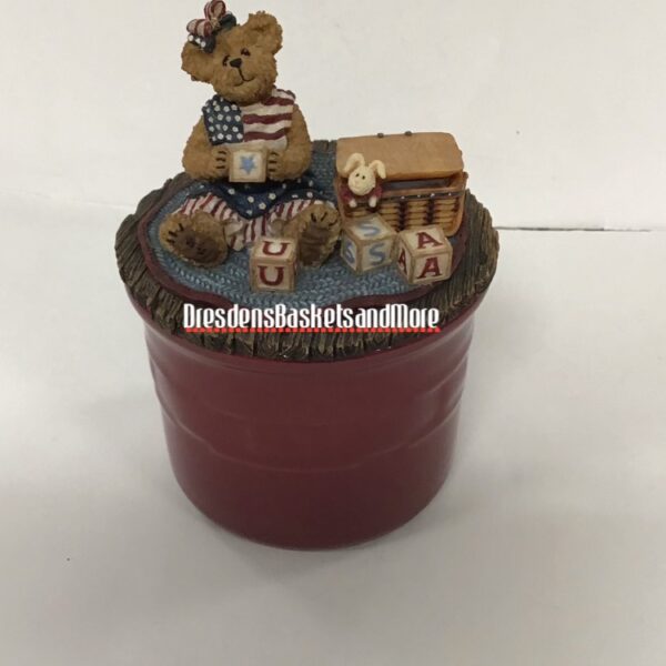 Boyd’s One Pint Crock Lid Patriotic