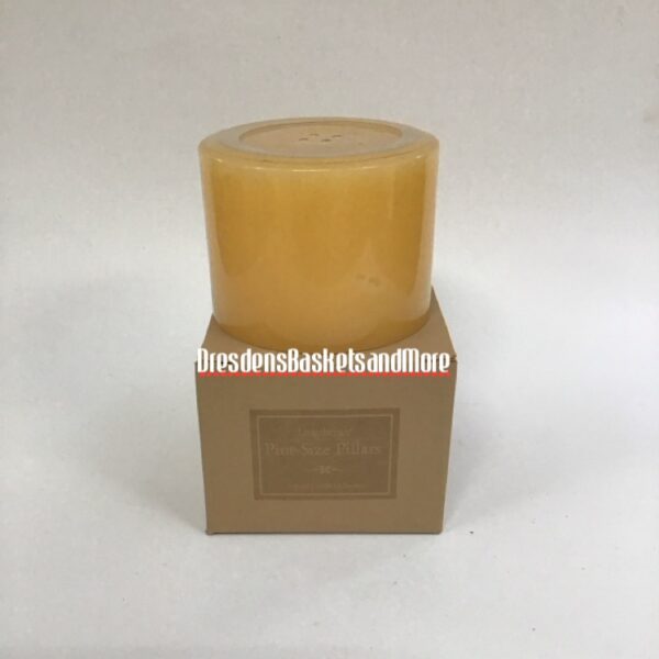 Longaberger Sunny Peach Pint Size Pillar Candle NIB