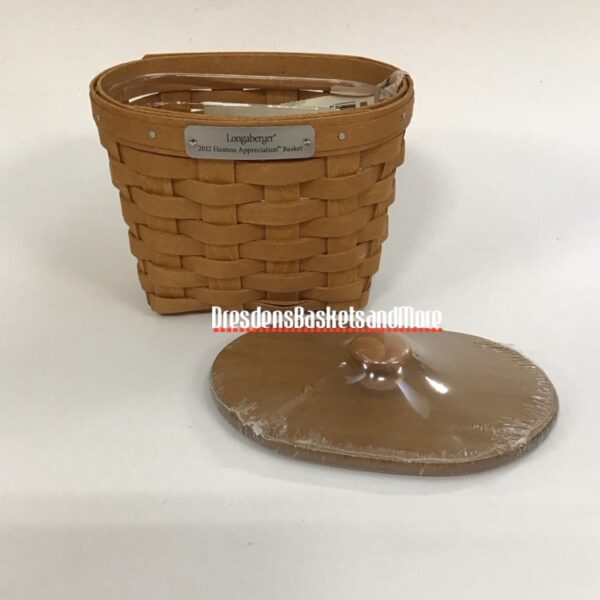 Longaberger 2012 Hostess Appreciation Basket W/ Protector & Lid