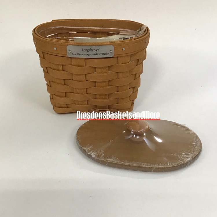 Longaberger 2012 Hostess Appreciation Basket W/ Protector & Lid
