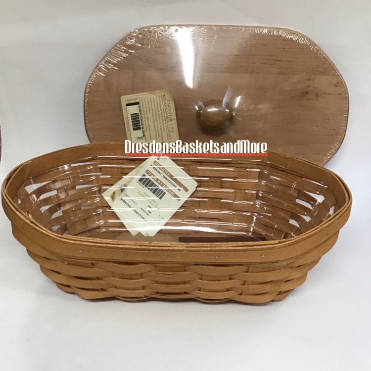 Longaberger 2012 Everyday Traditions Basket w/ Protector & Woodcrafts Lid