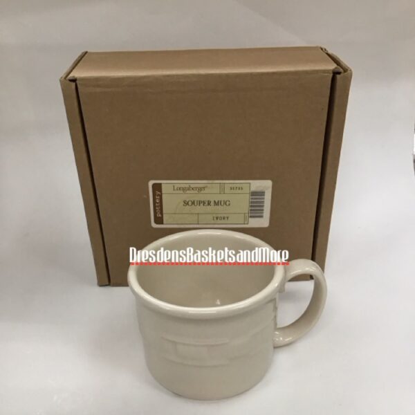 Longaberger Ivory Souper Mug NIB