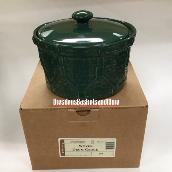 Longaberger Ivy Drum Crock NIB