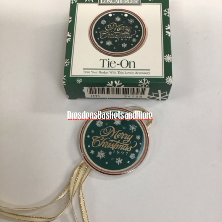 Christmas 1997 Longaberger Tie On