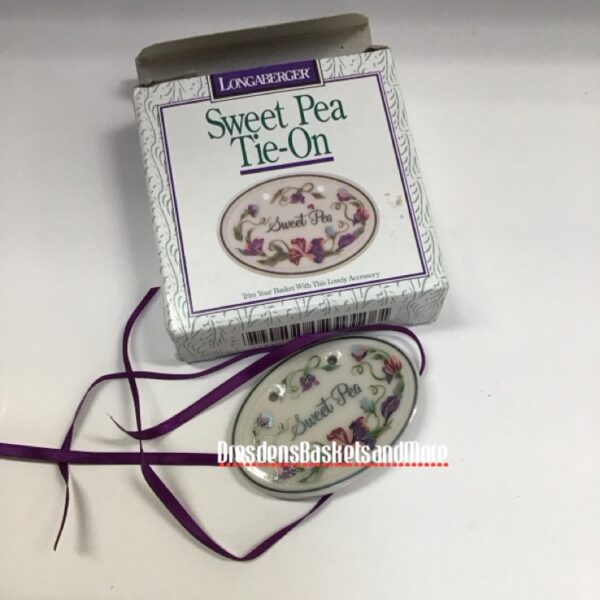 Sweet Pea Longaberger Tie On