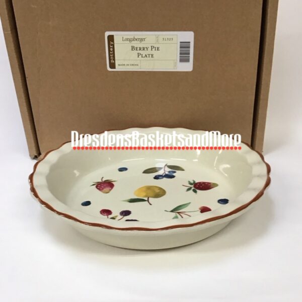 Longaberger Berry Pie Plate NIB