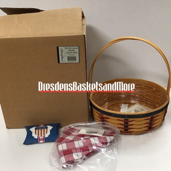 Longaberger 2002 All American Casserole Basket Combo NIB