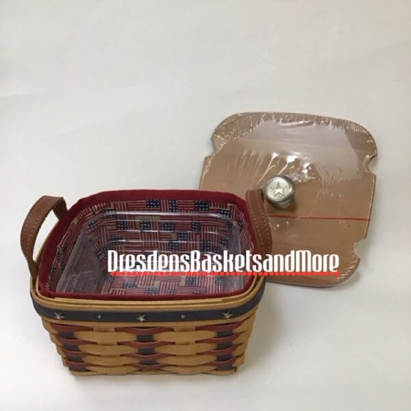 Longaberger 2003 Proudly American Medium Berry Combo w/ Lid