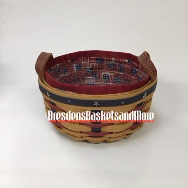 Longaberger 2003 Proudly American Button Basket Combo