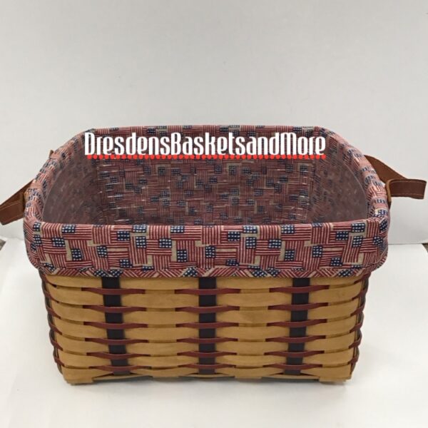 Longaberger 2003 Proudly American Small Wash Day Basket Combo