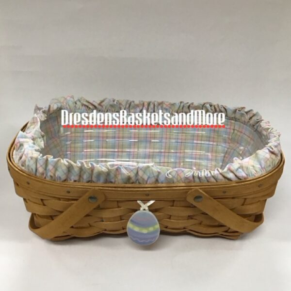 Longaberger 2005 Easter Warm Brown Basket Set