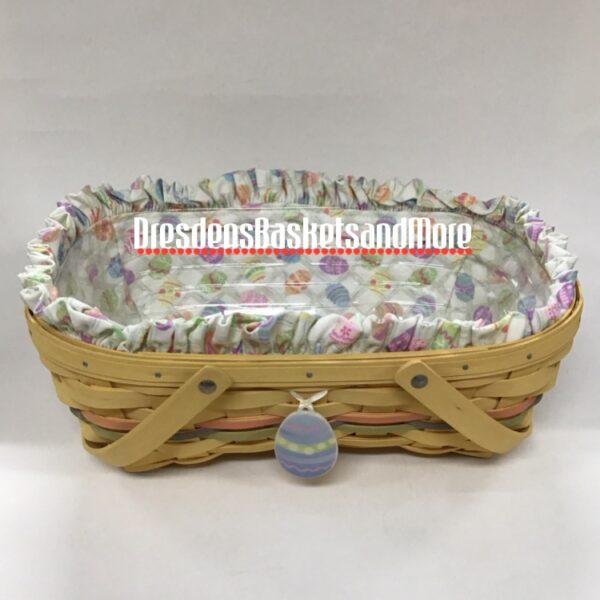 Longaberger 2005 Easter Sunwashed Yellow Basket Set