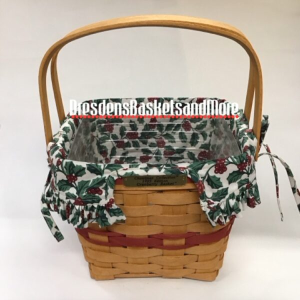 Longaberger 1995 Cranberry Basket Combo