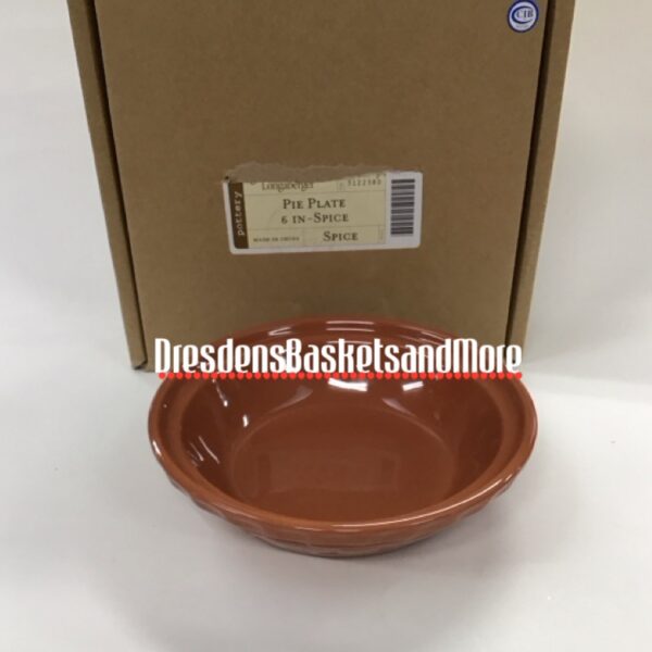 Longaberger 6" Spice Pie Plate NIB