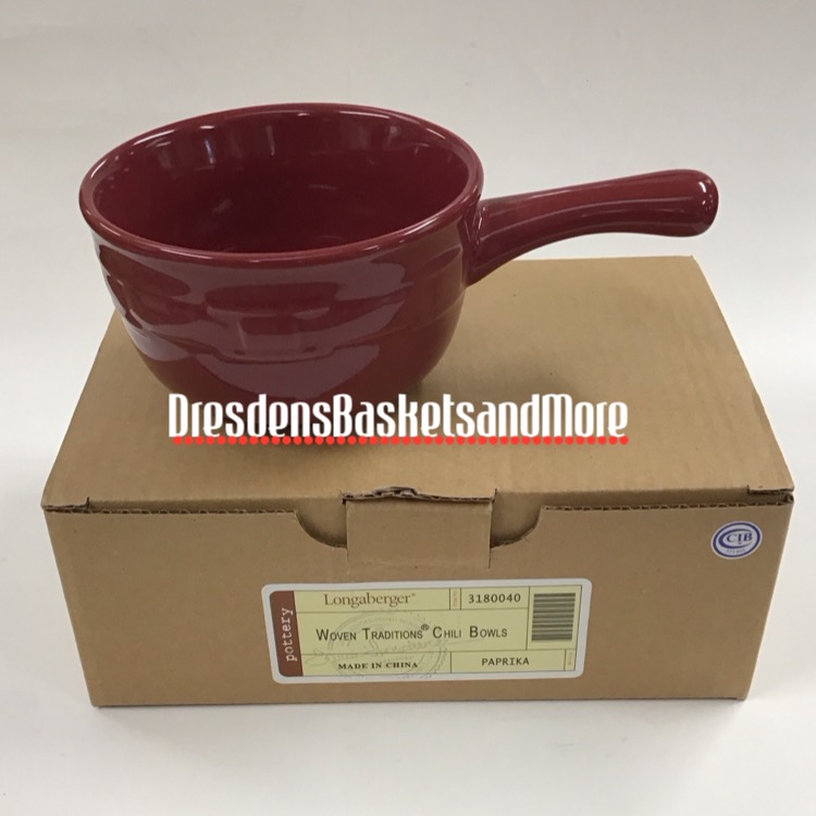 Longaberger Paprika Chili Bowl NIB
