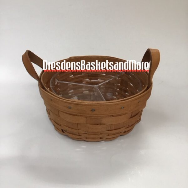 Longaberger 1991 Button Basket w/ Divided Protector