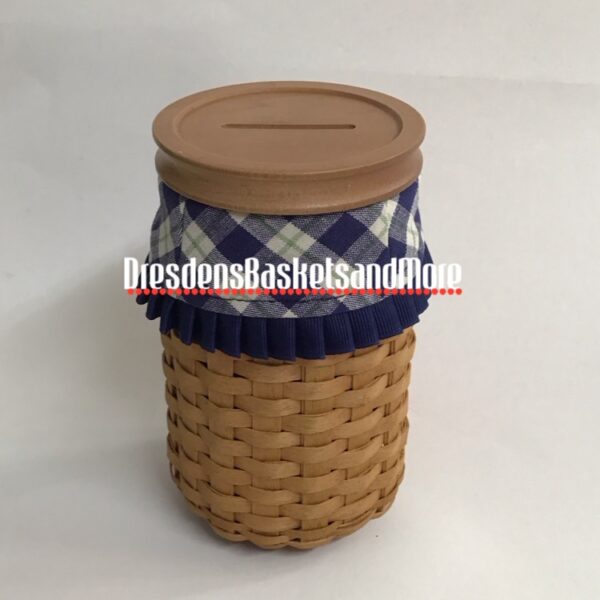 Longaberger 2003 Blue Ribbon Pride Combo w/ Bank Lid