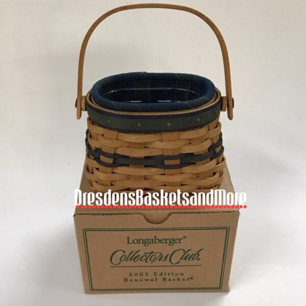 Longaberger 2003 Collectors Club Renewal Combo NIB