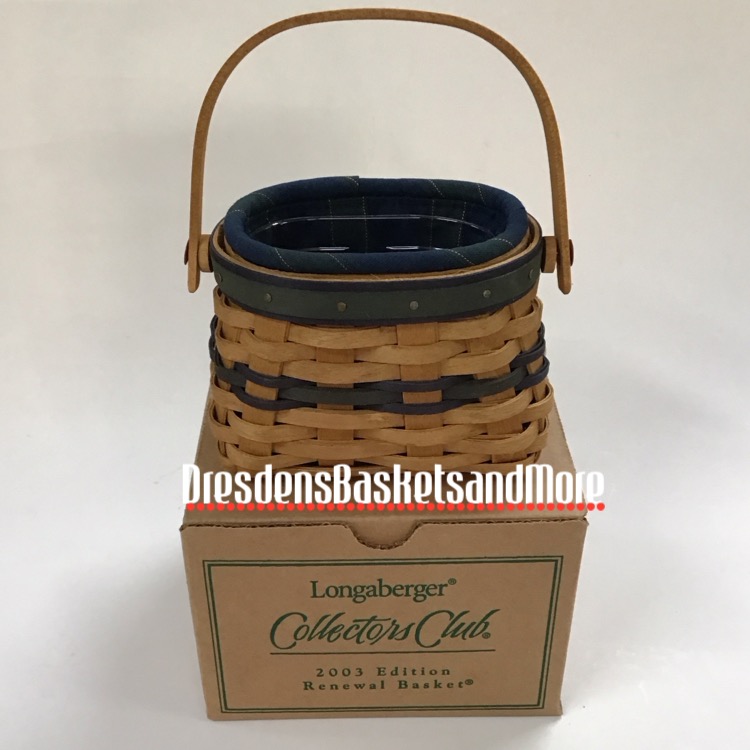 Longaberger 2003 Collectors Club Renewal Combo NIB
