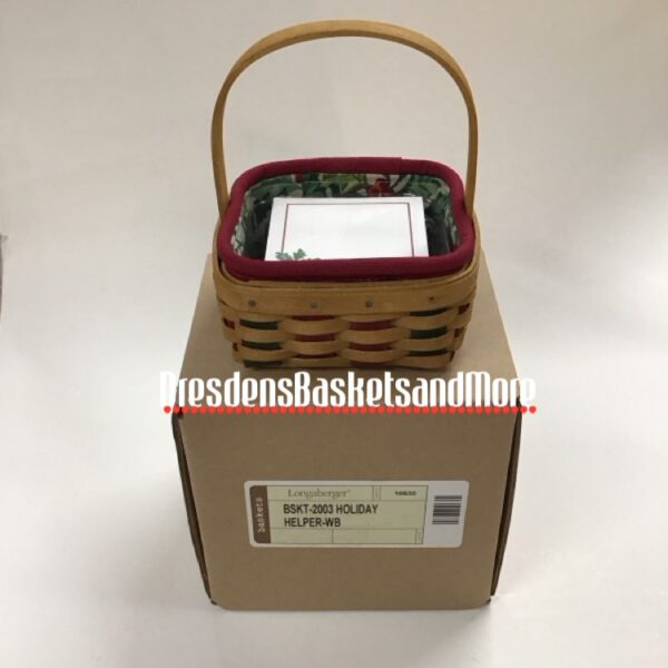 Longaberger 2003 Holiday Helper Basket Combo w/ Sticky Notes