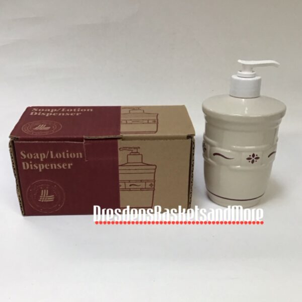 Longaberger Traditional Red Soap Dispenser NIB