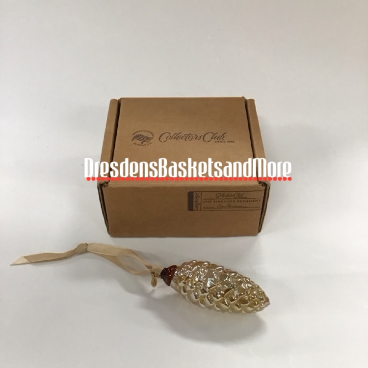 Longaberger Collectors Club Pinecone Ornament NIB