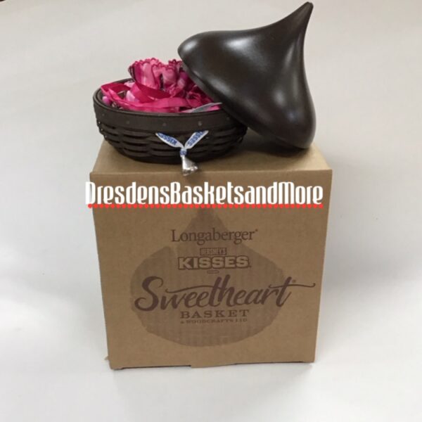 Longaberger 2010 Sweetheart Hershey Kiss Basket Set NIB