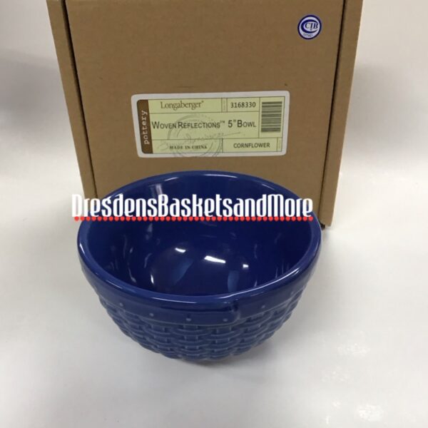 Longaberger Cornflower Woven Reflections 5" Bowl NIB