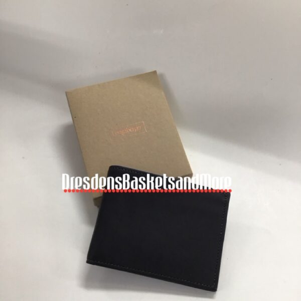 Longaberger Country Estates Men's Black Wallet NIB