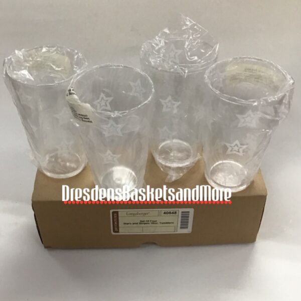 Longaberger Stars & Stripes - Tumbler (Set of 4)