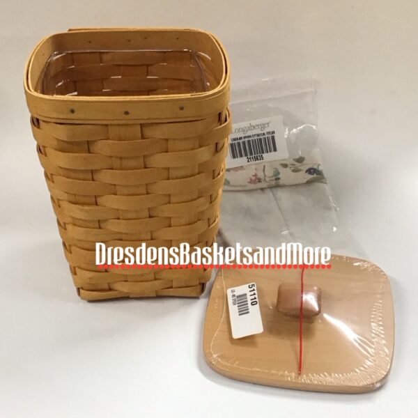 Longaberger 2002 Medium Spoon Classic Basket Combo w/ Woodcrafts Lid