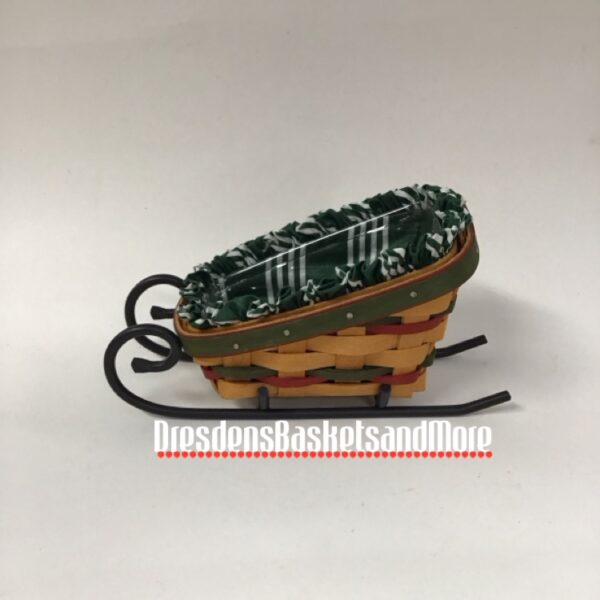 Longaberger 1999 Santa's Little Helper Basket Combo W/ Wrought Iron Runners