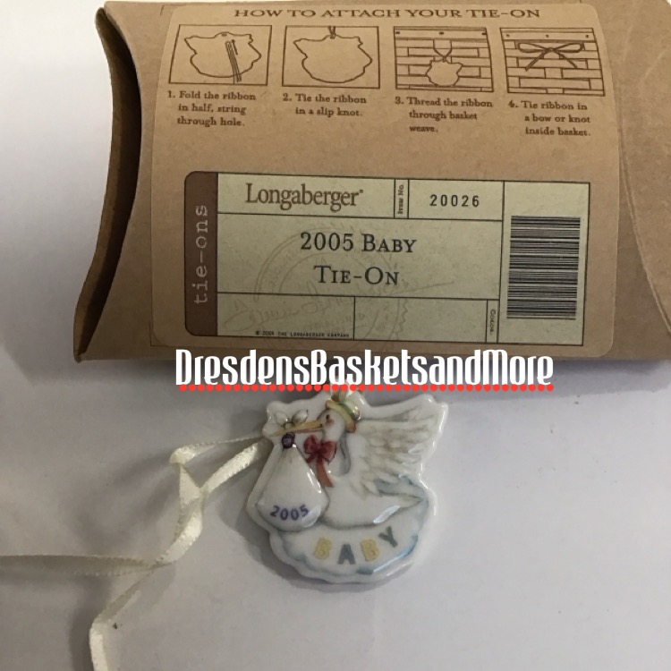 2005 Longaberger Baby Tie On