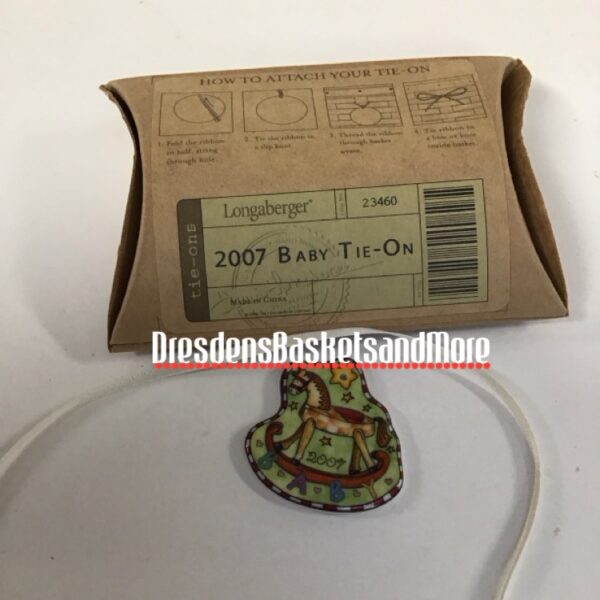 2007 Longaberger Baby Tie On