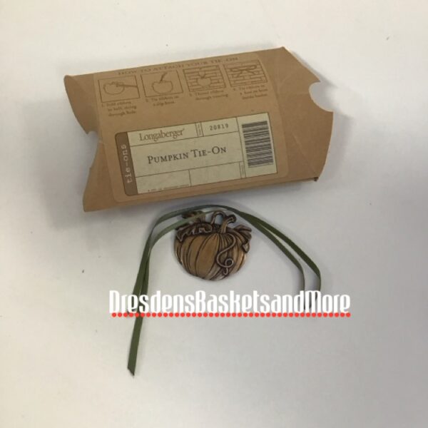 Pumpkin Longaberger Tie On