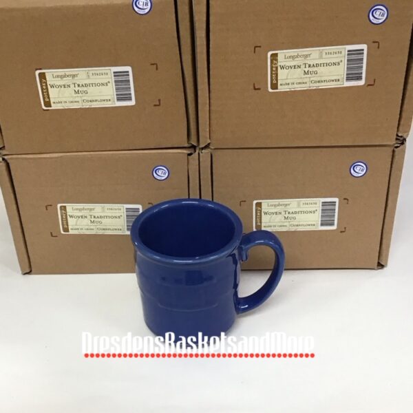 Longaberger Cornflower Mugs Set Of 4 New In Boxes