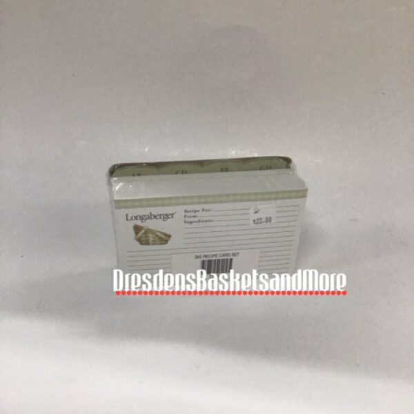 Recipe Longaberger Card Set 3" x 5" New