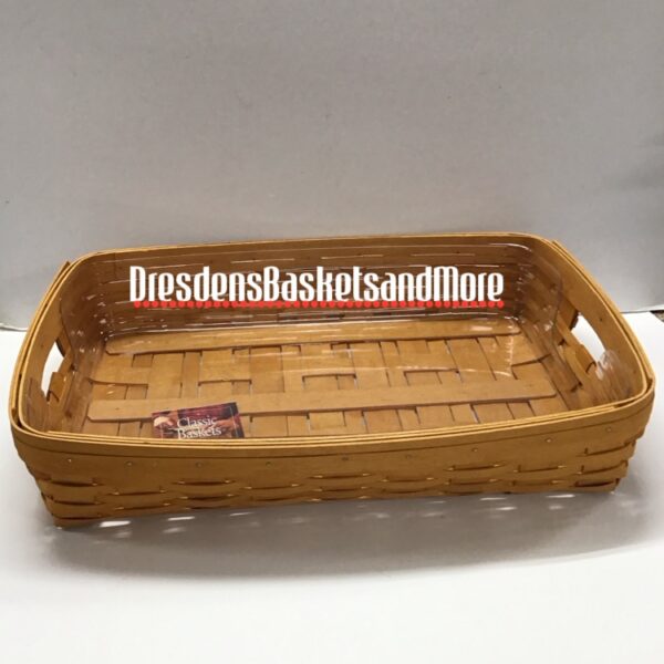 Longaberger 2000 Hostess Classic Serving Tray w/ Protector