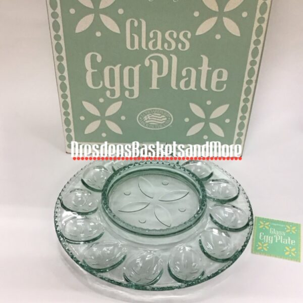 Longaberger Easter Glass Egg Plate NIB