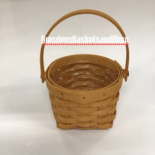 Longaberger 2001 5" Measuring Classic Basket w/ Protector