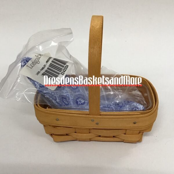 Longaberger 2001 Parsley Booking Basket Combo