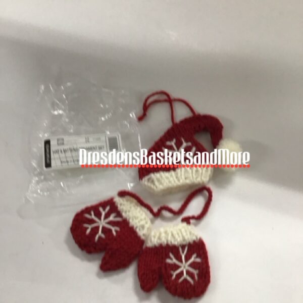 Hat & Mittens Longaberger Ornament Set