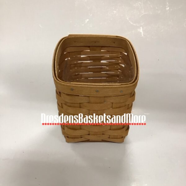 Longaberger 2007 Tapered Pencil Basket w/ Protector