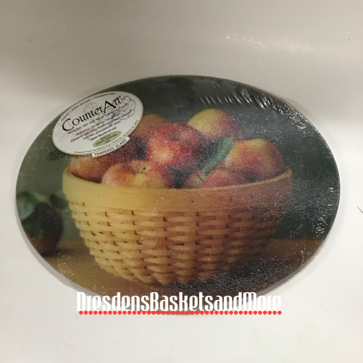 Counter Art Glass Cutting Board/Trivet NIP
