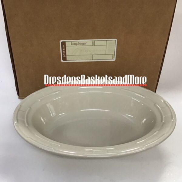 Longaberger Ivory Large Serving Bowl NIB