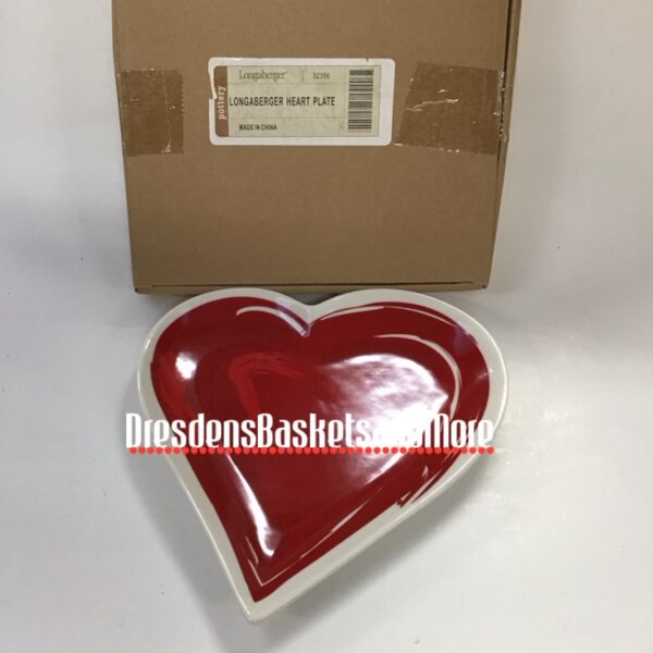 Longaberger 2016 Heart Plate NIB