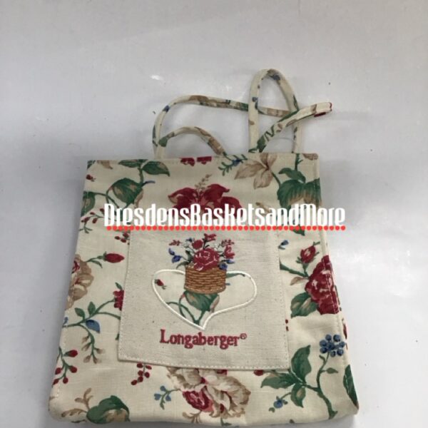 Tote Bag Longaberger Rose Print
