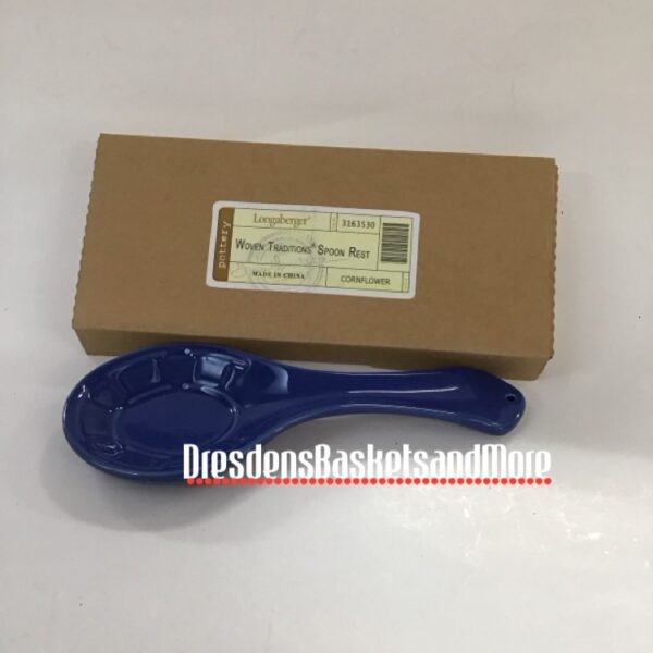 Longaberger Cornflower Spoon Rest NIB